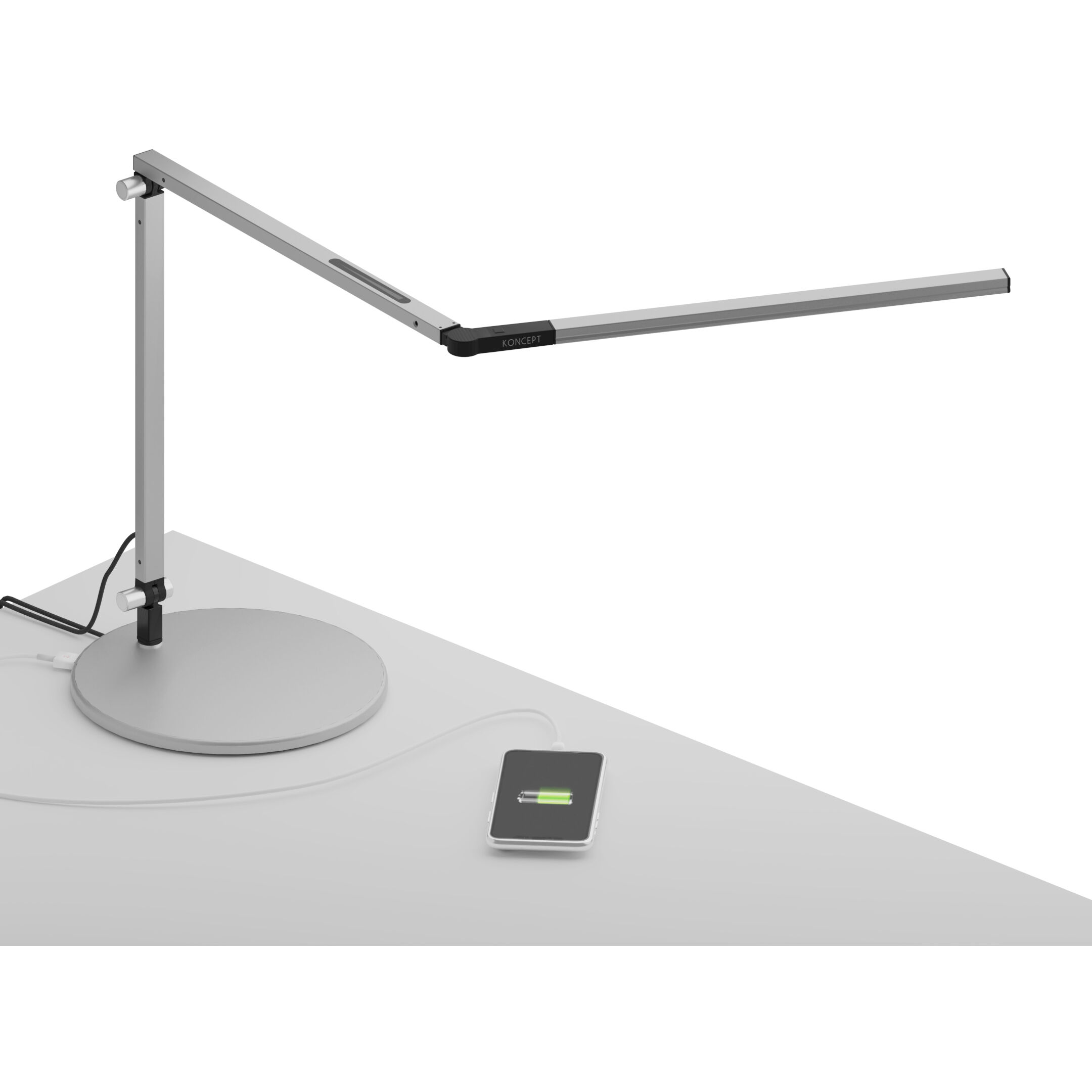 Z-Bar Mini 12.7 inch 5.00 watt Silver Desk Lamp Portable Light
